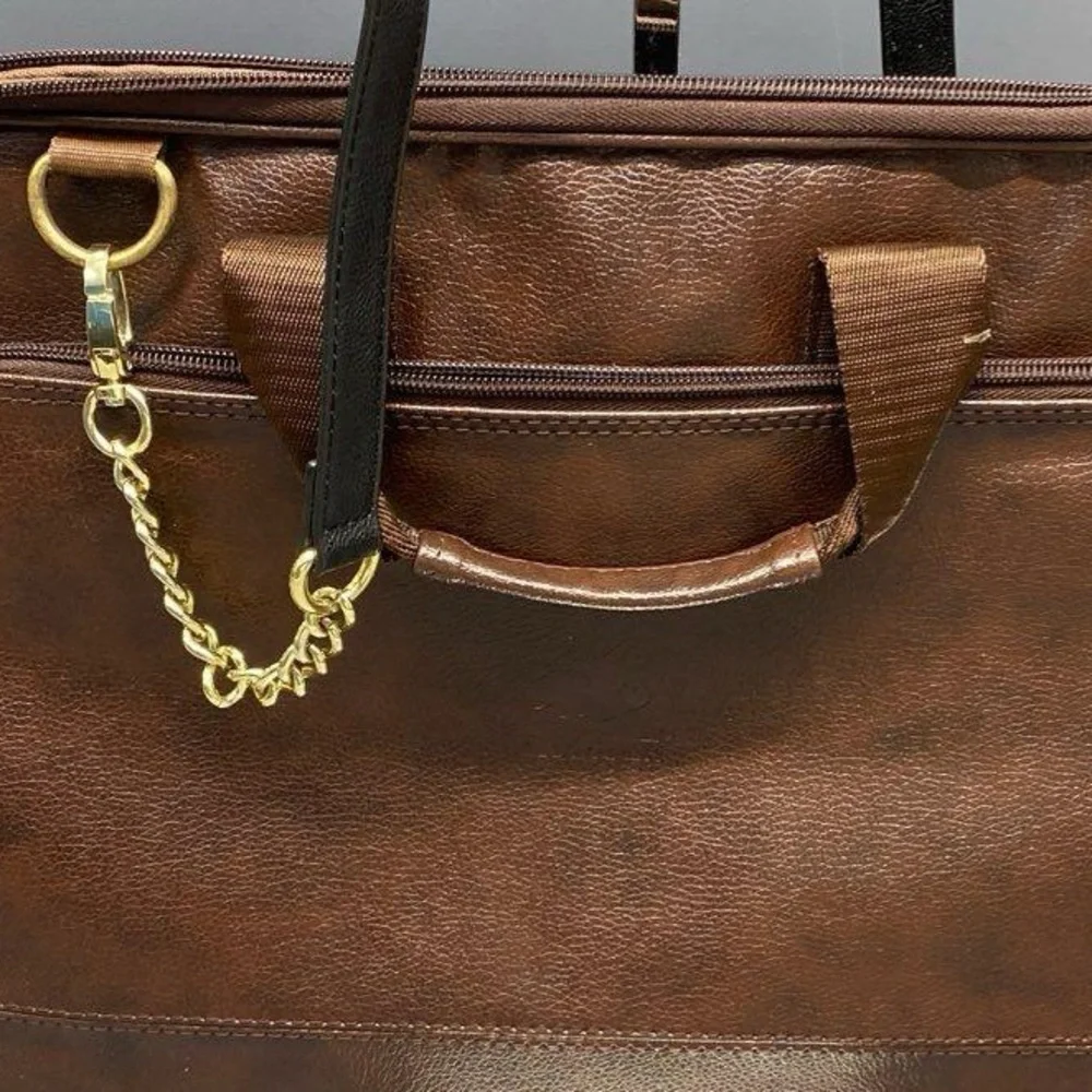 Clownfish Vegan Leather Laptop Multi pocket Bag